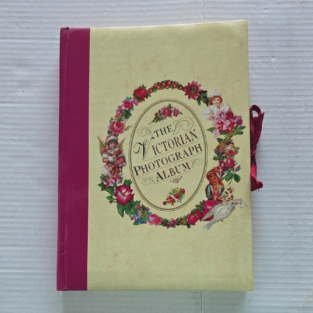 Victorian Style Floral Photograph Album 1997  Vintage Scrapbook Inspired 8.5x11